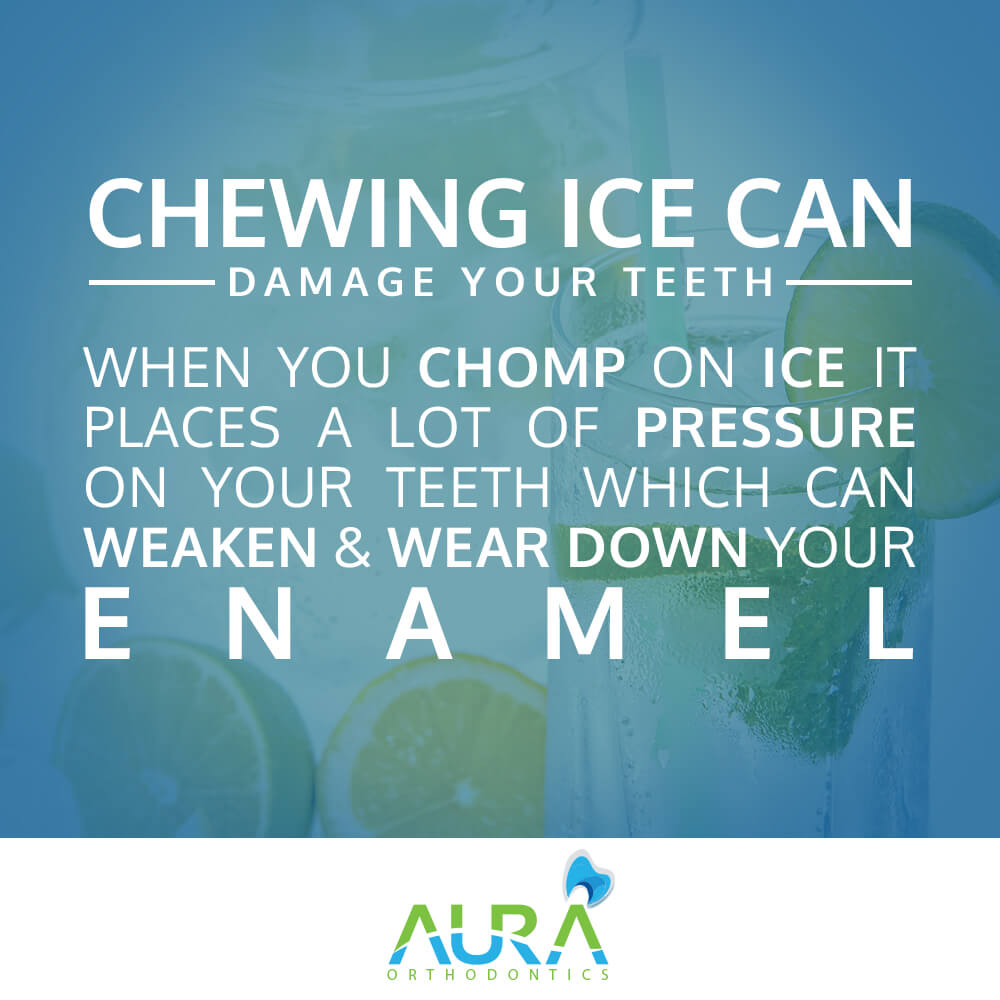 chewing on ice