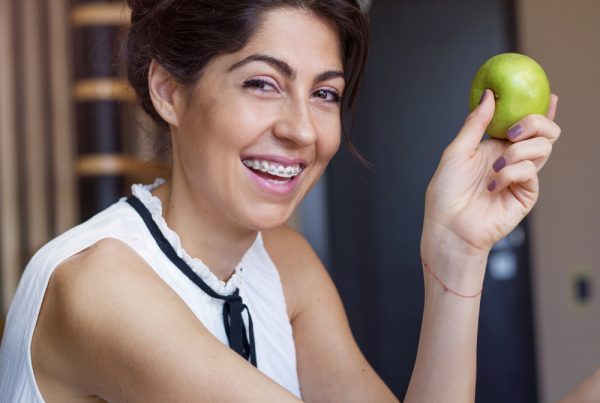 woman smiling