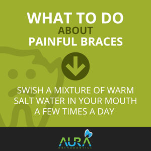 what to do about Painful Braces in green background